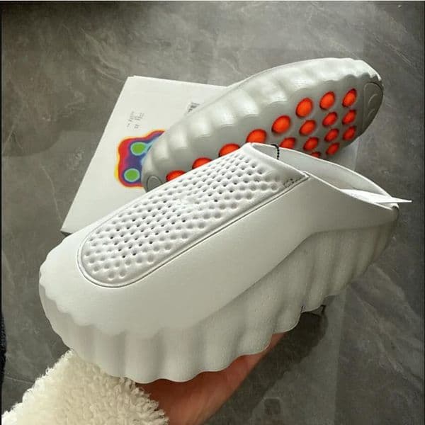 Mind 001 Slide Desginer Slides Slippers New Tech Comfortable Slipper Bone White Solar Red Black Chrome Light Smoke Grey Men Women Summer Fashion Shoes