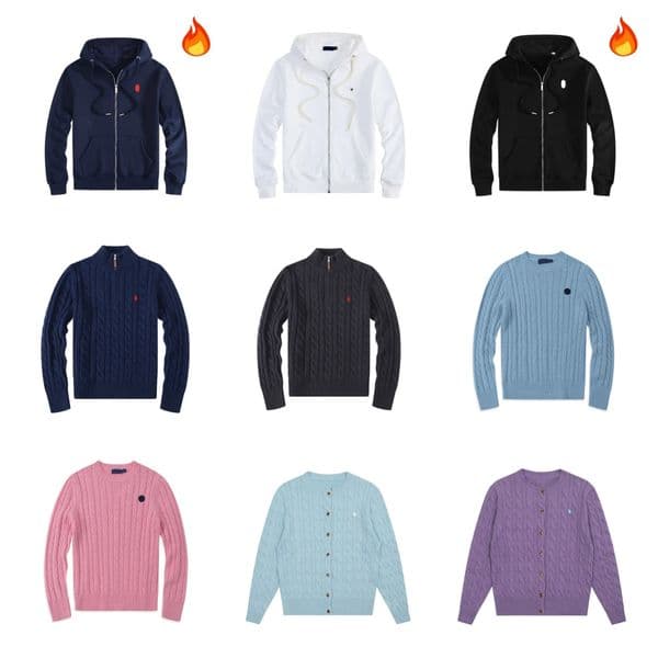 designer mens polo ralphmen hoodie sweatshirts polo hoodies hoody unisex clothes pullover long sve ONeck Letter printed 100 cotton overcoat sweatshirt streetwear