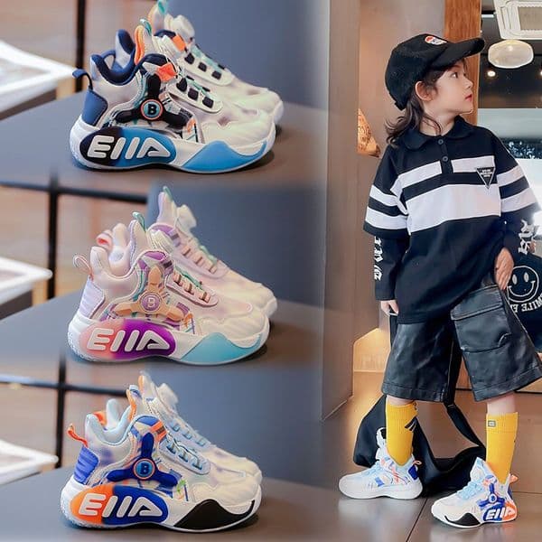 Spring Autumn Kids Sport Shoes Boys Sneakers Student Girls Nonslip