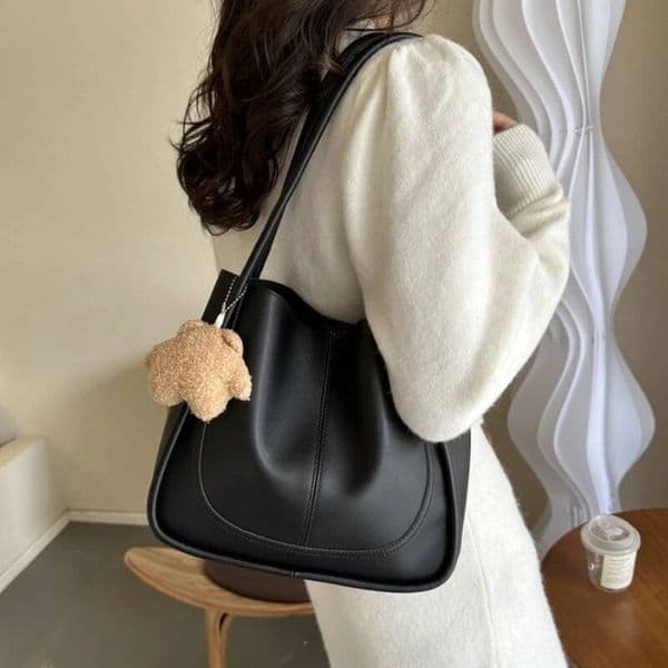Bestseller Large Capaci Buet Women's Retro Versatile Single oulder Tote Commuter Bag Soft PU Leather Magnetic Closure Handbag Purse ddmybear