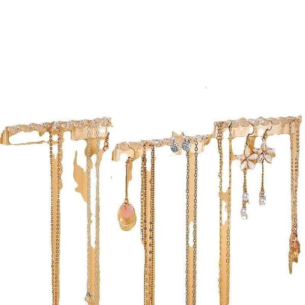 Necklace Bracelet Storage Hook Artifact Wall Hanging Anti-Tangle Door Behind Wardrobe Jewelry Earring Display Rack