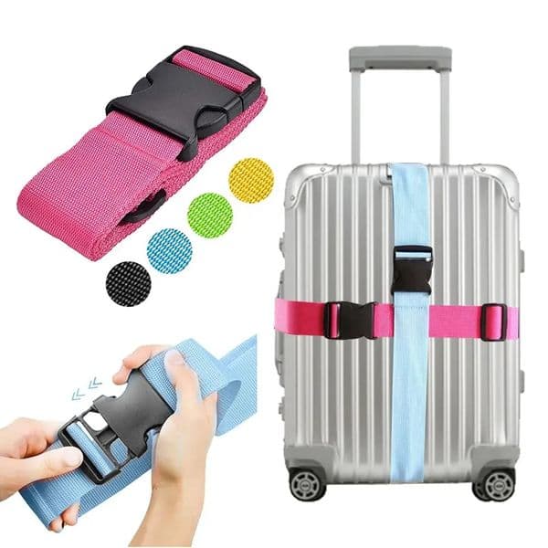 Luggage Safe Strap Adjustable Travel Accessories One Word Suitcase Buckle Strap Baggage Packing Belt Travel Suitcase Accessories 260114