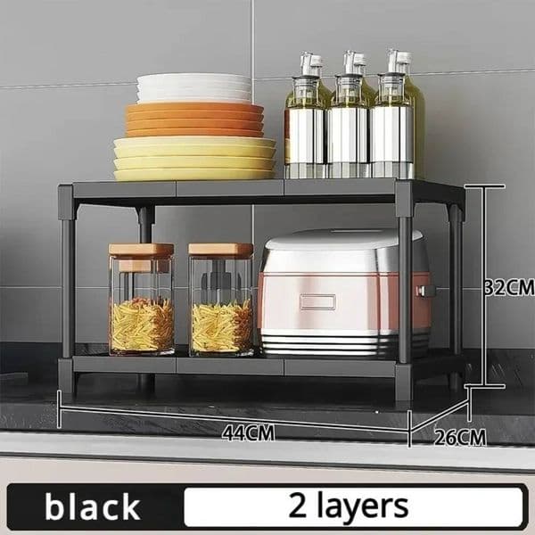 Bestseller Kitchen Multi-Functional Oven Microwave Pot Storage Rack Floor-Standing Seasoning Organizer Shelf Bathroom Shelves ddmytues