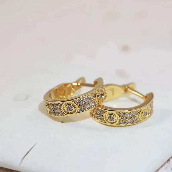 Designer luxury earring gold Small Circle for Women New Hot Selling High End Elegant Simple Hoop Earrings Clips Ear Jewelry
