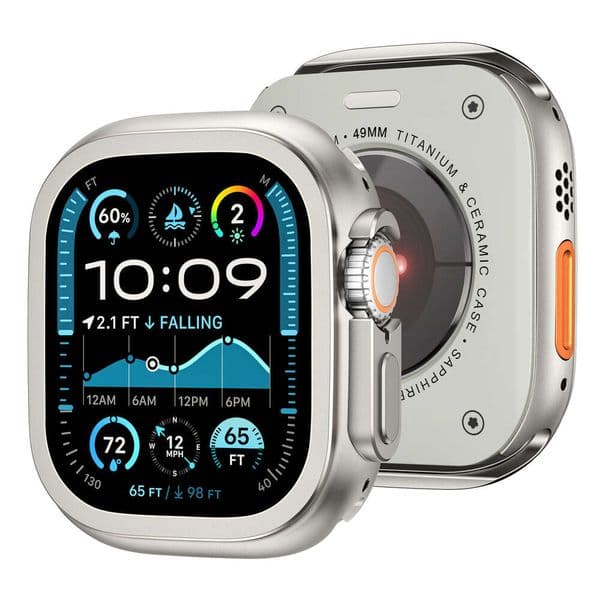 Compatible with iWatch Ultra 2 Apple Watch Case Electroplated Shell Protective Cover Original 49mm Hot Item