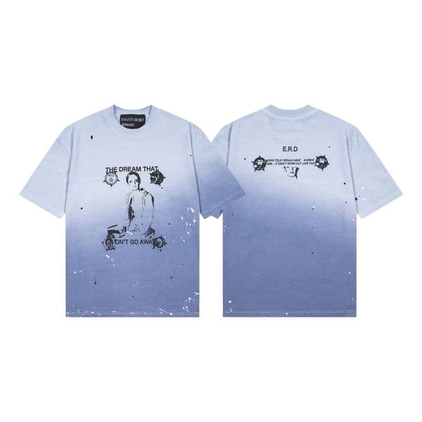 YICHENFED 2025new clothes summer new multi-color printed high-quality pure cotton men's and women's T-shirts couple short sleeves FED-002-02