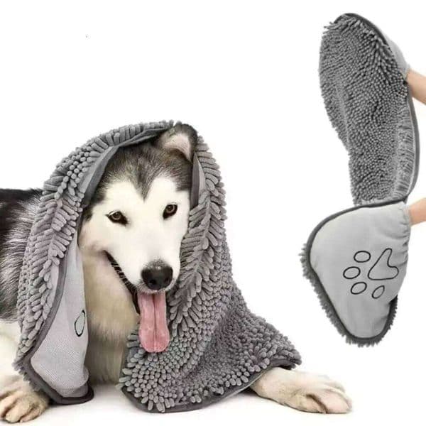 Super Absorbent Bath Towel Soft Large Quick-drying Cat Towels Foldable Skin-Friendly Cleaning Washcloth Pet Care 26H0121