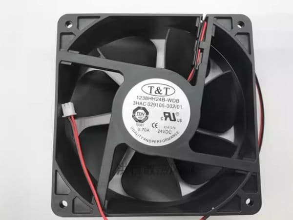 1238HH24B-WDB 24V 0.70A 12CM 12038 Two-wire ABB Robot Fan