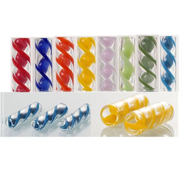 12mm H30MM Inner Triangle Mini Glass Cigaret Pipe Filter Tips Round Mouth for Dry Herb Tobacco Rolling Drip Thick Pyrex Glass Smoking Mouthtip New