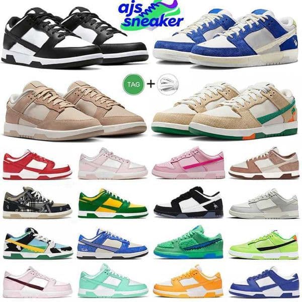 Designer Sneakers Shoes For Men Women Flat Low Platform Sandrift Jarritos Panda White Black Gardenia Triple Pink UNC Medium Olive GAI Mens Trainer Joggi