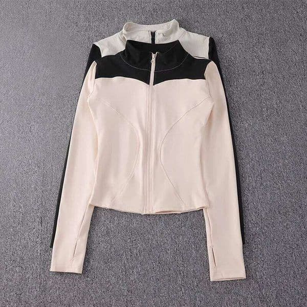 2024 New Arrival Women Sports Training Athletic Zip Up Fitted Activewear Tight Yoga Gym Jackets