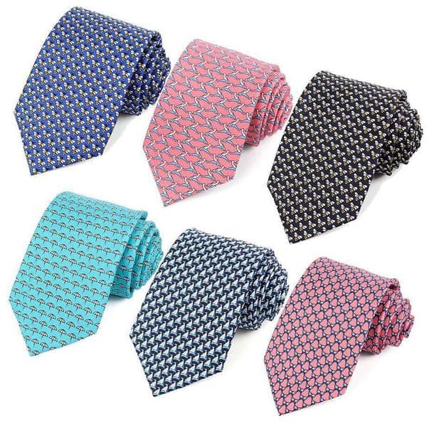 Tailor Smith 100% Silk Ties For Men Fashion Necktie With Bee butterfly sailboat Animal Pattern Tie Father's Day Birthday Holida 26Y0122