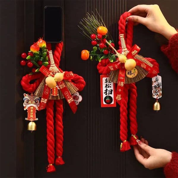 Chinese Knot Pendant 2026 Spring Festival Decoration New Year Door Handle Hanging Curtain Buckle Housewarming Gifts