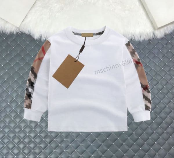 Children Designer Shirt Clothes Summer Girls Boys Long Sleeve T-Shirts Casual Baby Kids Cotton Tops Spring T Shirts Clothing L260508MPBA