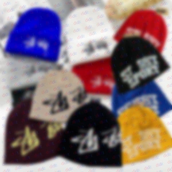 High Quality Stus Beanie Reversible Embroidered Knit Hat Men and Women Niche Street Beanie American Dopamine SS