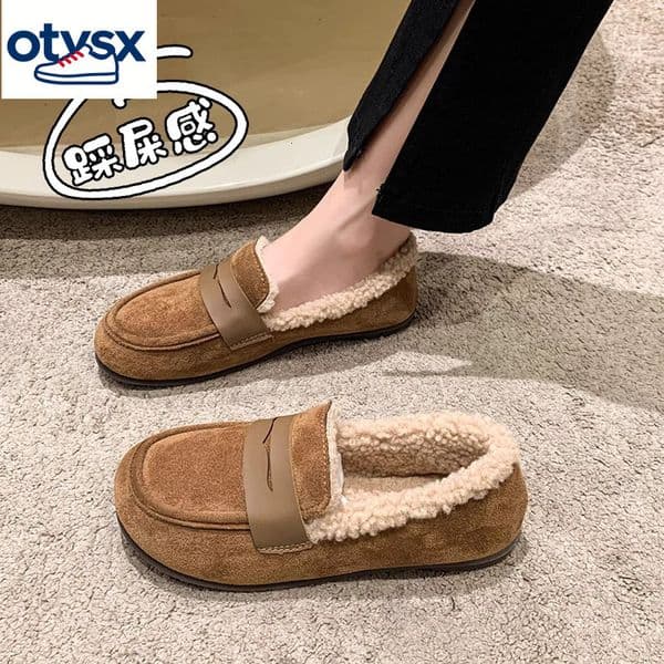 2026 new ultra soft maternity cotton shoes suitable for women's winter wear, suitable for swollen feet, wool lining, casual plus size casual shoes