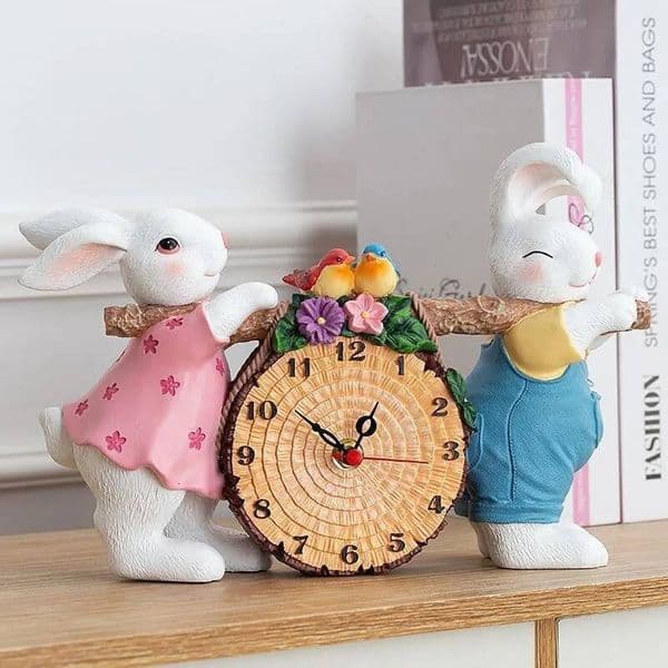 Bestseller Simple Ornaments Desktop Creative Tabletop Home Dedroom Small Desk Silent Decoration Resin Clock ZI14 ddmytues