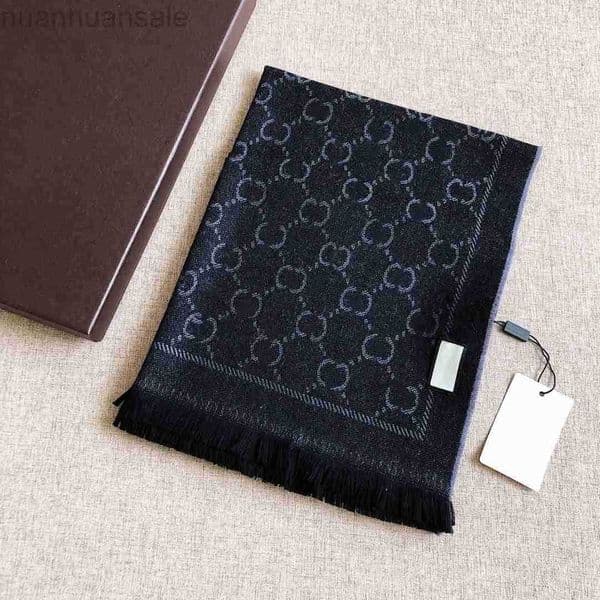 100 Designer Scarf Cashmere wool Scarves Womens and mens Long Wraps Classic Plaid Women Man silk scarf designers with Brand Box