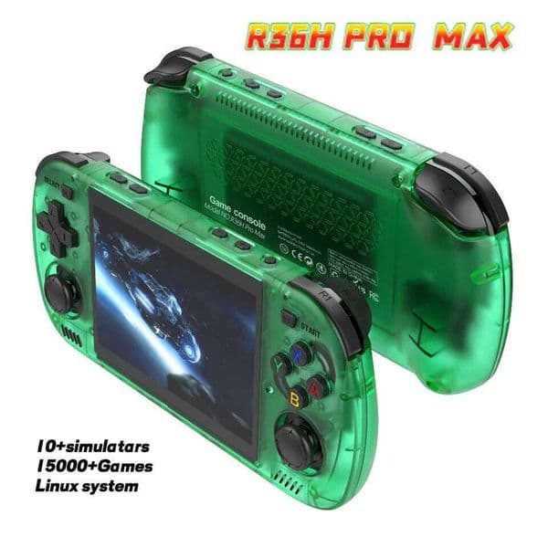 R36H PRO MAX Retro Portable Gaming Console, powered by Linux, features a 4.2-inch I display and integrates the 64GB portable v 26L0127