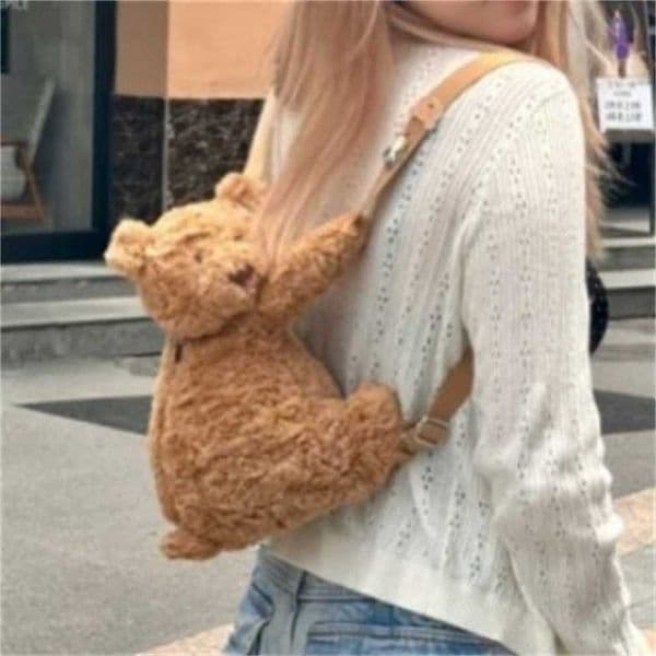 Jellys Cat Barcelona Backpack Small Bear Crossbody Bag Plush Toy for Someone 80% Off Special Offer