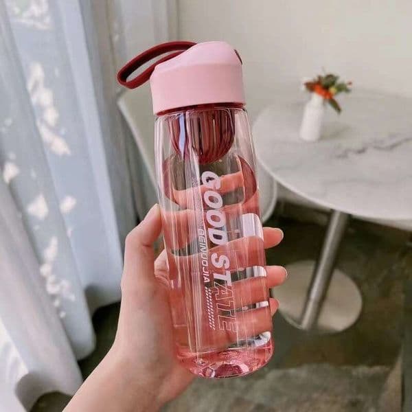 New Large Capacity Bottle High Aesthetic Outdoor Portable Filter Cup Creative with Handle Strap Sports Plastic Water Jug