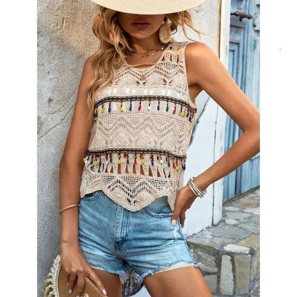 Sleeveless Rib Knit Tank Summer Casual Crop Top Streetwear Slim Fit High Street Style Koreanfashion for Women