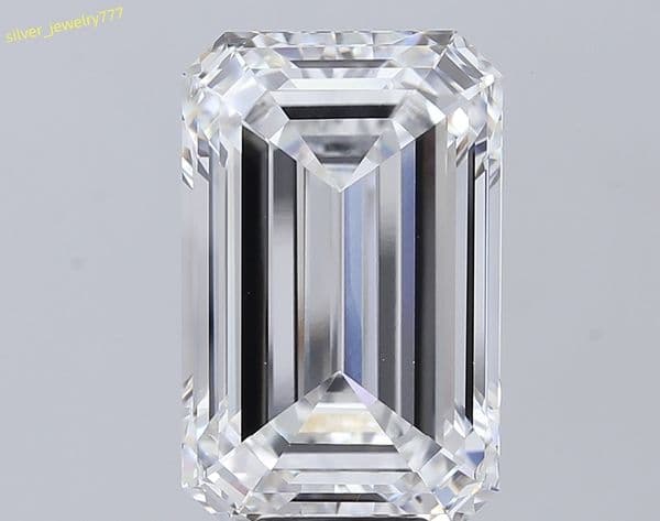 Elite 10 Carat F Color VS1 Clarity Emerald-Cut CVD Lab Grown Diamond Type IIa Excellence IGI Certified Hall-of-Mirrors Radiance