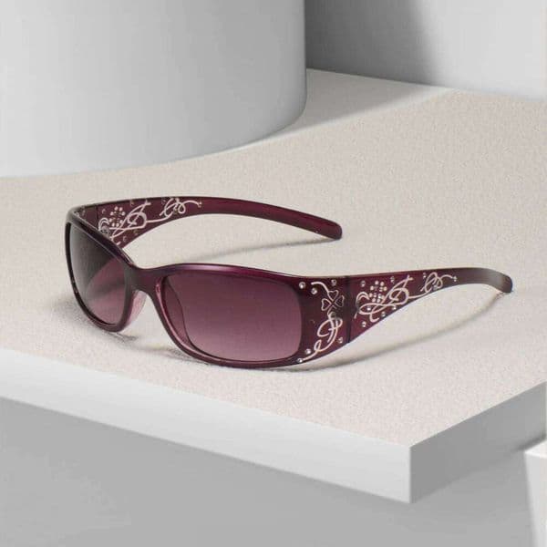 Decoration Pattern Diamond-Encrusted Square Frame Sunglasses Retro Style Daily Classic Fashion Ladies Vacation Travel Glasses H260129