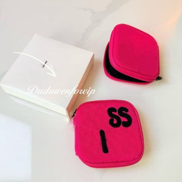 2026 Storage Bag Beatue Gift GWP 10X2.5CM Classical Pink Pouch Zipper mini case