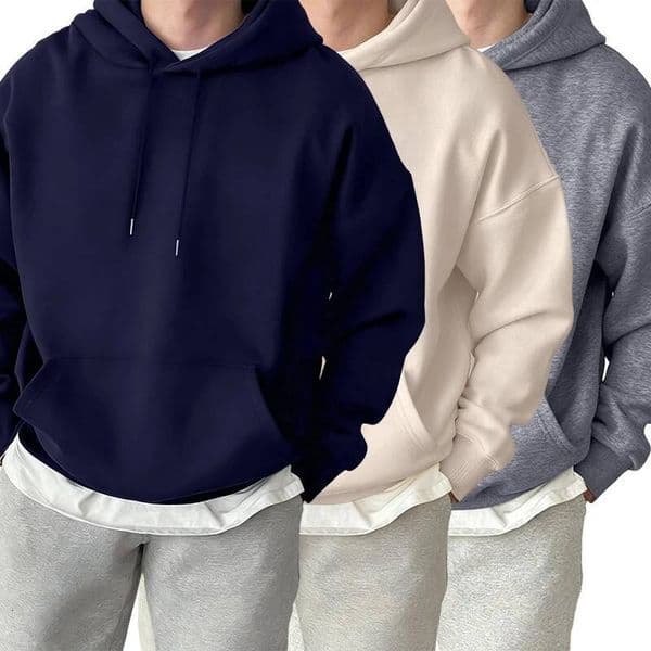 Fashion Solid Sweatshirt Sport Comfy Tracksuit Fleece Autumn Hoodies Man Basics Warm Streetwear Casual Jogging Clothes Unisex ddmytues