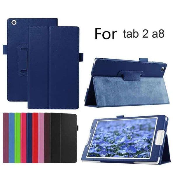 Litchi Style Tab2 A8 PU Leather Stand Protective Tablet Case Cover For Tab 2 A8-50 A8-50F A8-50LC 8" H260131