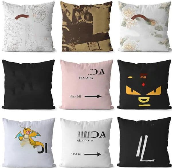 Designer Throw pillow Bedding Home Room Decor Cover Sofa Decoration Cushion 45-45cm Pillow Core Removable 20style