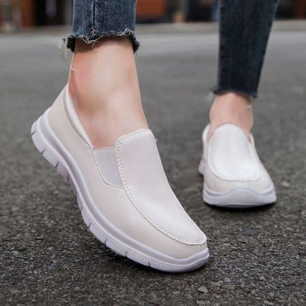Women's Nurse Shoes, White Eva Soft Sole, Non-Slip & Comfort Guaranteed