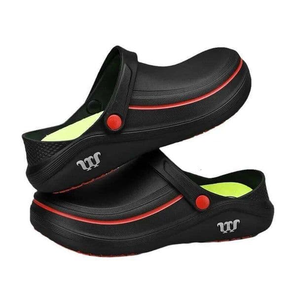 Men Chef shoes Anti-slip Waterproof Oil-resistant clogs Durable Eva Kitchen Shoes Soft Bottom Labor-saving Slippers