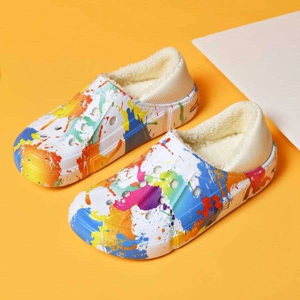 Men Winter Slippers Warm House Indoor Fashion Couples Boys Girl Shoes Comfortable Eva Soft Sole Light Weight