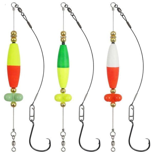 2pcs Catfish with Peg Float Rattle Catfishing Tackle With 8/0 Offset Circle hooks Santee Rig Fishing Equipment Z260301