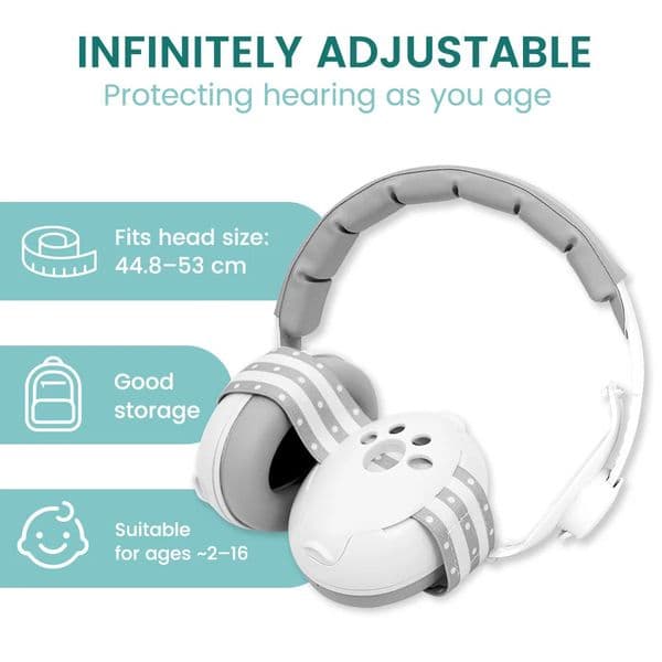 Baby Ear Protection Noise Cancelling Headphones for Babies 2-in-1 Baby Ear Protection Baby Travel Essentials for Outdoor260228BJ