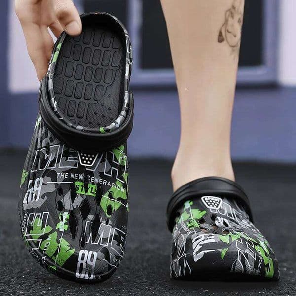 Big Size 49 Men's Sandals Summer Outdoor Beach Thick Soles Non-slip Garden Shoes Eva Soft Slippers Clogs
