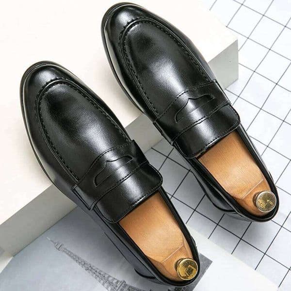 Casual Business Classic Slip On Formal Social Wedding Leather Shoes Men Loafers