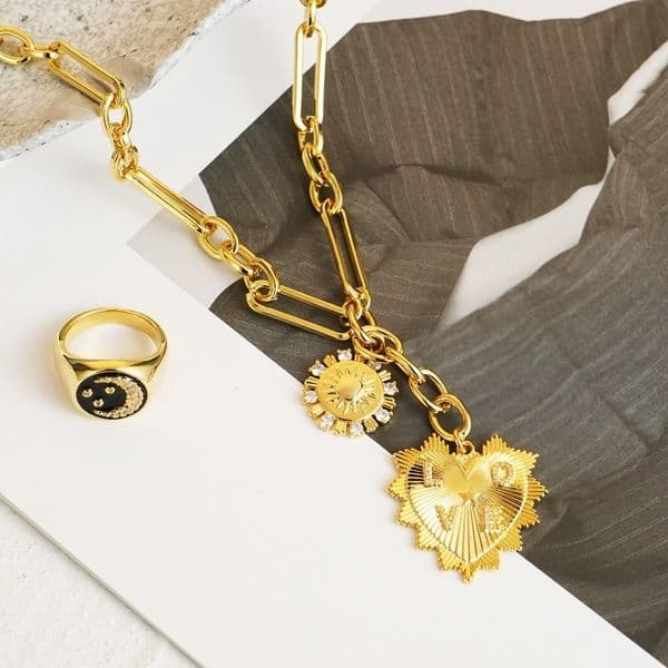 Women's Light Luxury Simple Temperament Long Sweater Chain Clavicle Necklace Minimalist INS Style Elegant All-Match Waterproof Anti-Fade Fashion Daily Wear