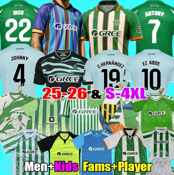 2026 ISCO ANTONY Real Betis jersey 25 26 27 Forever Green RODRIGUEZ WILLIAM 2027 Conference football shirts soccer jerseys Special men Kids kit camiseta de futbol