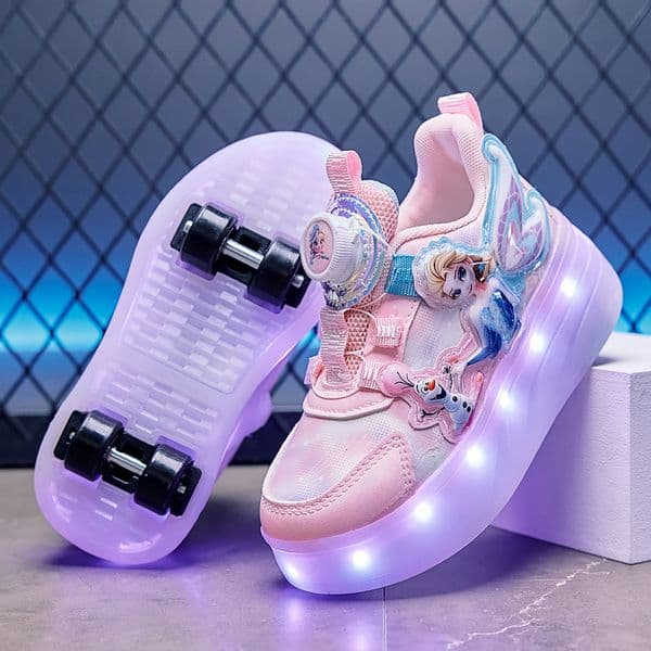 Free shipping Children Junior Roller Skate Shoes Kids Sneakers with 4 Boys Girls Wheels Shoes Running Adult Casual Boys Shoes size 28-37