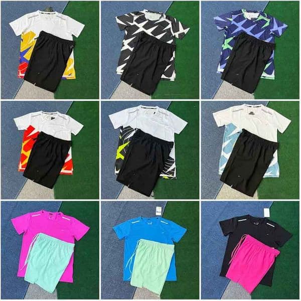 2026 Summer New Dri FIT Casual Fashion Men Summer Men Tracksuits Tech setQuick drying and breathability Men Designer T-shirt Shorts Fitness Jogger Tee