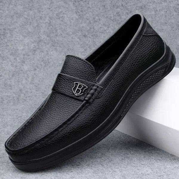 Genuine Leather Casual Handmade Slip on Platform Men Walking Shoes Outdoor Breathable Footwear Driving Loafers