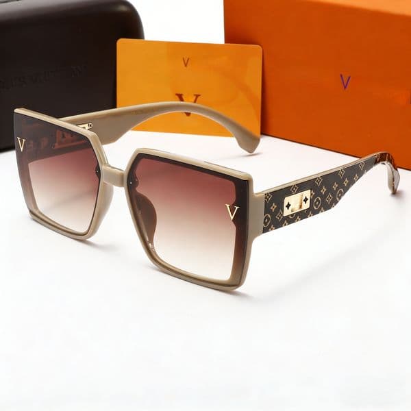 Luxury Sunglasses UV Protection Oversized Square Designer Sunglasses For Women Men Monogram Canvas Frame UV400 Polycarbonate Lenses Glasses lunettes de soleil