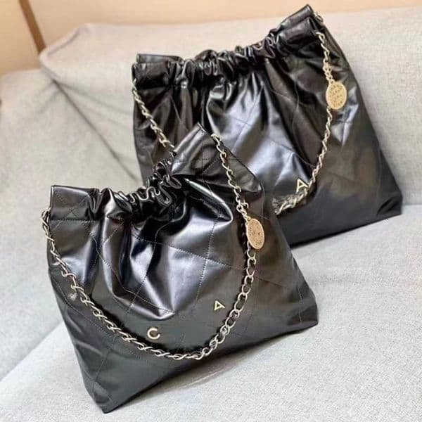2026 bag small quilted coin chain women's bag, shoulder and underarm bucket bag, large capacity shopping bag, street fashion