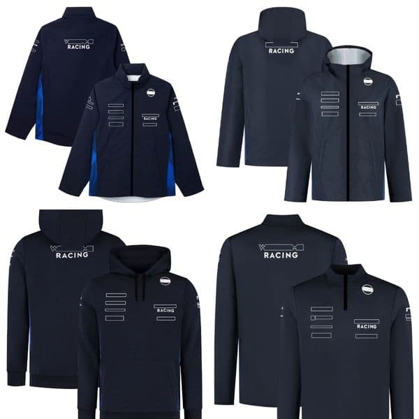 f12026 Racing Team Sportswear F1 Jacket F1 Formula 1 Racing uniform Fans Training uniform drivers Full zipper hooded jacket trench coat hooded sports rainproof coat