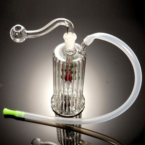 2pcs Durable 4.7 Inch Glass Smoking Device Featuring Enhanced Airflow via Internal Diffusor