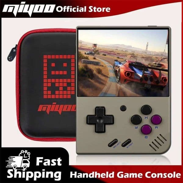 MIYOO Mini Plus Portable Retro Handheld Game Console 3.5"IPS HD Screen Mini+ Players Children's Gift Classic Gaming Emulator 26W0303