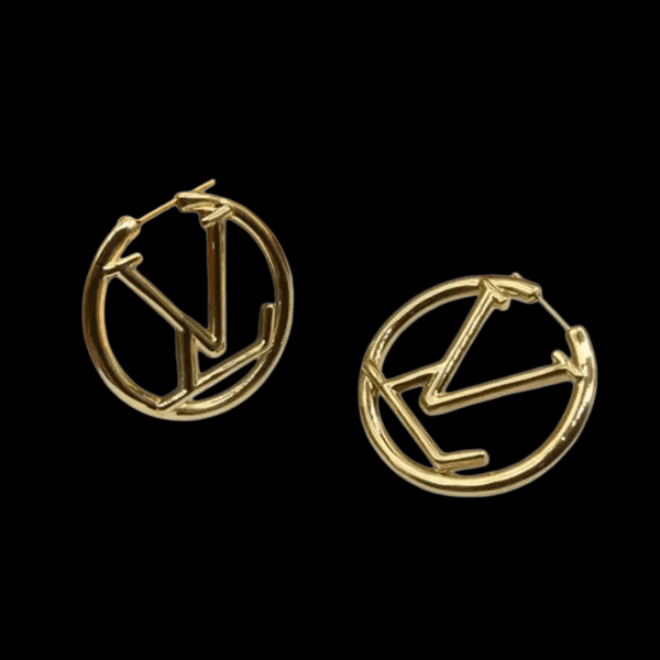 Luxury big gold hoop earrings for lady women orrous girls ear studs set Designer Jewelry earring Valentine's Day Gift engagement faf510